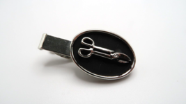 Vintage Tin Snips Metal Shears Tie Bar Clip 4.2cm - £15.86 GBP