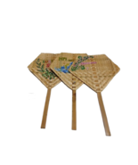 New Golden Bamboo Fan with Custom Hand paint in English Very Beautyful. - $27.34 CAD
