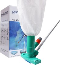 Portable Pool Vacuum Jet Underwater Cleaner W Brush Bag 6 Section Pole of 56.5&quot;  - £46.37 GBP