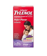 Infants&#39; Tylenol Acetaminophen Liquid Medicine, Grape, 1 fl. oz - $12.99