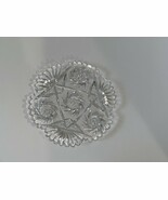 AMERICAN BRILLIANT Glass Plate Deep Cut Crystal 7 1/2&quot; Serving Plate Saw... - $52.00