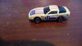 hot wheels white corvette with red and blue striped loose 1982 #11 - $7.00