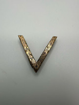 Rare Gold Filled WWII V Victory Sweetheart Pin 3cm - $99.00