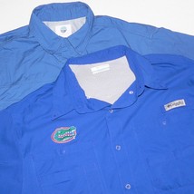 LOT OF 2 MEN&#39;S Sz LARGE FISHING / OUTDOOR SHIRTS ~ GOOD ~ COLUMBIA PFG &amp;... - £15.26 GBP