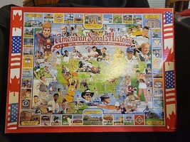 White Mountain 1000 Piece Puzzle “American Sports History” - £7.86 GBP