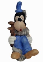3&quot; Walt Disney Productions Porcelain Bisque Figurine Goofy Plumber Wrench - $11.87