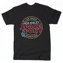 Star Wars Mos Eisley Space Port Cantina Neon Sign T-Shirt Black - £25.64 GBP+