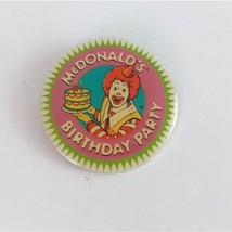 Vintage McDonald&#39;s Birthday Party Ronald McDonald&#39;s Employee Hat Pin - £9.50 GBP