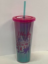 &quot;I Like Big Mutts &amp; I Can Not Lie&quot; Dog Puppy Novelty Reusable 24 Oz Cup W Straw - £10.12 GBP