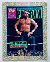 1989 WWF Official Program Vol 189 Jake the Snake and Sgt. Slaughter - £16.32 GBP