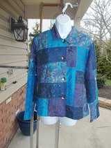 NWT CHICO&#39;S FAB MULTI-COLORED PATCHWORK JACKET 1 $138 - £31.69 GBP