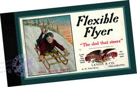 Landis + Co 1910 CATALOG Flexible Flyer Sled that Steers Sleighs Coastin... - £26.24 GBP