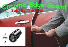 Chrome DOOR EDGE GUARD PROTECTOR TRIM MOLDING - SOLD BY THE FOOT - Price... - $3.94