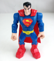 2009 DC Super Friends Superman With Rotating Arm Action 4.75&quot; Action Figure - £6.05 GBP