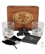 San Francisco 49ers NFL Drinkware Set 15-Piece Glasses Coaster Cooling C... - $109.76 CAD