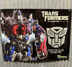 Rare Double Sided Transformers Movie Poster 2007 Optimus &amp; Megatron Lunc... - £13.87 GBP