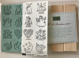 Just for Fun 8 Rubber Stamps Seasonal Holiday Pictures Stampin Up New U/M 2000 - $8.79