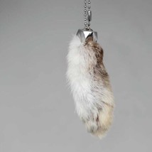Real Rabbit Foot Lucky Keychain~NATURAL COLOUR~Vraie Patte de Lapin Chan... - $10.90
