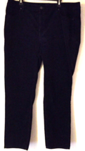 Talbots cordury pants size 18 women high-waist straight-leg black - $13.83