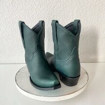 Lane EMMA JANE Womens Cowboy Bootie 7.5 Green Western Cowgirl Short Ankl... - $133.65