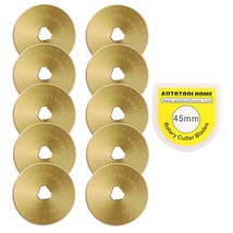 Titanium Coated Rotary Cutter Blades 45Mm 10 Pack Replacement Blades Qui... - $23.99