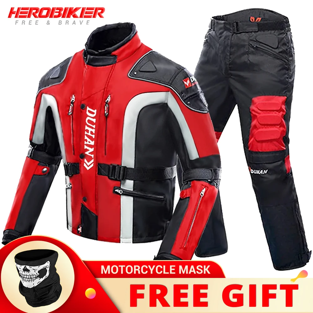  protective gear chaqueta moto motocross jacket pants set reflective moto riding racing thumb200