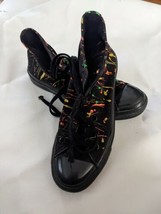 Converse Chuck Taylor All Star Scarpe Nero Neon Rosa Pittura Splatter Da... - $1,072.61 MXN
