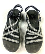 JBU Adventure On Sport Sandals Women&#39;s 9M Mykonos Grey Hypergrip Sole Vegan - £27.89 GBP