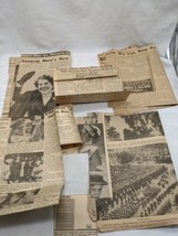 Lot Of (6) 1934 Chicago Herald And Examiner Newspaper Clippings - £25.04 GBP