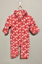 Columbia Hooded Bunting w/Fold-over Mitts &amp; Booties, Pink/White - 3-6 mos (VGUC) - £11.99 GBP