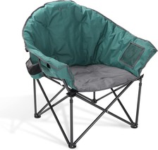 Arrowhead Outdoor Oversized Heavy-Duty Club Folding Camping Chair w/External - £71.60 GBP