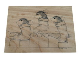 House Mouse Rubber Stamp Sock Hop Amanda Maxwell Mudpie Stocking Christm... - £62.68 GBP