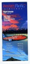 Western Pacific Airlines Timetable Flight Schedule February 2- April 5 1997 - $13.86
