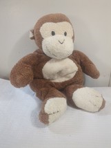 Ty Pluffies Dangles Monkey Brown Plush Stuffed Animal Vintage 2002 plastic eyes - £15.72 GBP