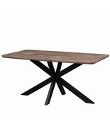 LeisureMod Ravenna 63&quot; Rectangular Dining Table for 4-6, MDF Wood Tablet... - $333.74 CAD