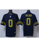 Men's De'Vondre Golden #0 Stitched Jersey Navy Yellow - $45.00