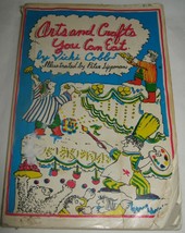 Arts and Crafts You Can Eat by Vicki Cobb Illustrated Peter Tippman Book 1974 - £4.33 GBP