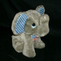 6&quot; Vintage 1983 Dakin Elephant America Red White Blue Stuffed Animal Plush Toy - £13.44 GBP