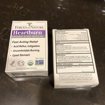 2 x FORCES OF NATURE  Heartburn Organic Plant Medicine 10ml Sublingual Drops - £13.67 GBP