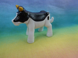 Farm Animal Black &amp; White Cow Figure - as is - $1.92