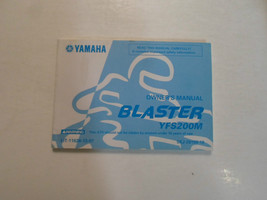2000 Yamaha Blaster YFS200M Owners Manual FACTORY OEM DEALERSHIP BOOK 00 - £16.85 GBP