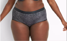 Cacique Cotton Brief Wide Waist Panties Plus 34/36 Night Leopard Lane Bryant Nwt - £14.57 GBP