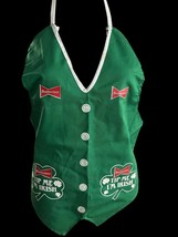 Vintage Budweiser Beer Tip Me I&#39;m Irish Apron Costume Barmaid Bartender ... - $11.94