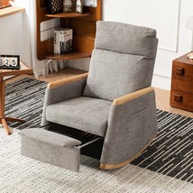 Accent Rocking Chair w/ Footrest | High Back Rocker - $248.99