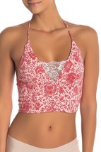 Free People Womens Bra Floral Pink Size Xs OB819877 - £30.07 GBP