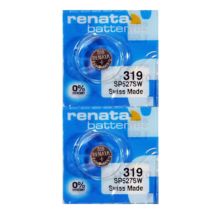 Renata 319 SR527SW 1.55V Silver Oxide Watch (2 Batteries) - Made in Swit... - $6.21