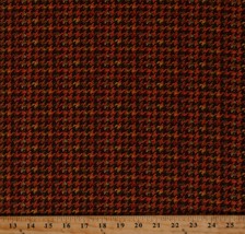 Cotton Fall Autumn Seasons Houndstooth Pattern Fabric Print by the Yard D513.56 - £9.46 GBP