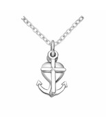 Anchor Cross Heart Pendant 925S Hope Faith Love Luck Faith Security Neck... - $587.14 MXN
