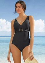 BP Black Ring Detail Shaper Swimsuit  UK 18     (FM33-8) - £11.62 GBP