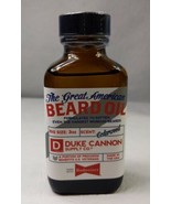 Duke Cannon The Great American Beard Oil 3 oz - Made With Budweiser Beer - £15.83 GBP